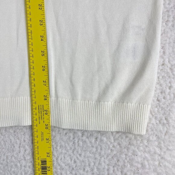 Lands' End Outfitters Ivory Short Sleeve Knit Shirt Womens Pullover Size 4X - Picture 9 of 16
